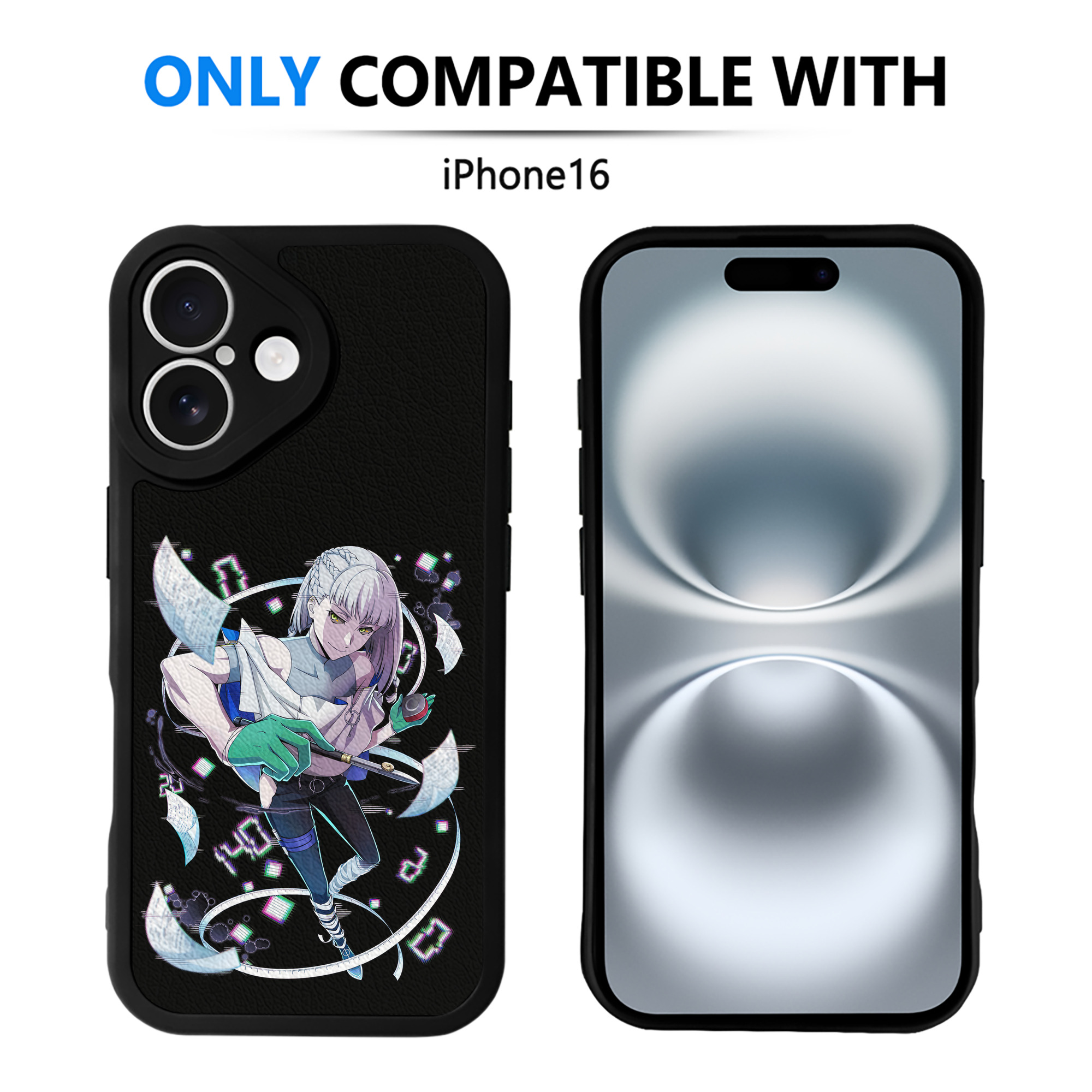 （画像用） 文豪ストレイドッグス Bungo Stray Dogs 【iPhone 16シリーズ対応】シリコンスマホケース（レザー調） 材質：シリコン